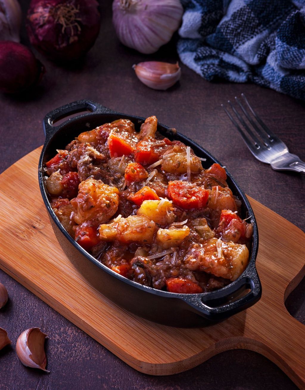 Slow cooker meal in a pot ready for the family